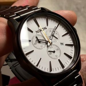Nixon “Sentry Chrono” Stainless Steel Watch